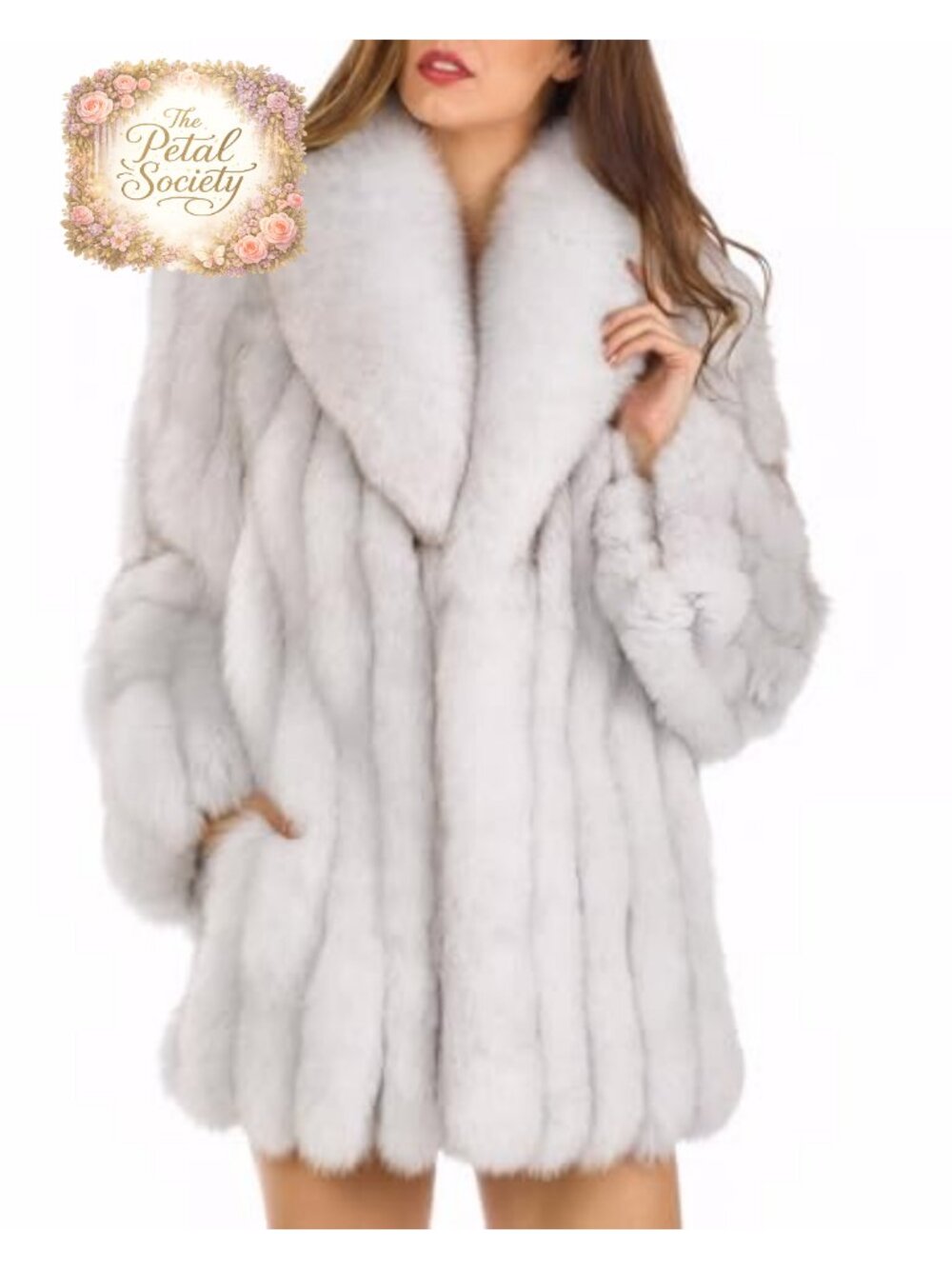 Womens Faux Fur Coat Winter Warm Fluffy Parka Jacket Thick Oversized Outerwear